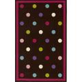 Free indicative tips on 45 Record Insert Adapter Alexa Playtime Collection Polka Dots Kids Brown Rug (4'5 x 6'9)