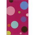 Essential guidepost on 45 Record Totes Alexa Playtime Children's Pink Bubbles Rug (4'5 x 6'9)