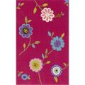 Alexa Playtime Collection Serenity Floral Kids Pink Rug (4'5 x 6'9)