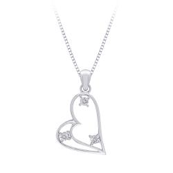 Sterling Silver and Diamond Accent Necklace