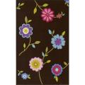 Alexa Playtime Collection Serenity Floral Kids Brown Rug (3'3 x 5)