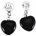 Sterling Silver Black Onyx Earrings (China)
