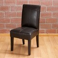 Christopher Knight Home Isabella Dark Brown Patent Leather Children's Dining Chair (Set of 2)