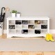 Winslow White Shoe Storage Cubbie Bench