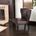 Christopher Knight Home Tessa Brown Bonded Leather Quilted Chair