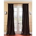 Signature Espresso Faux Taffeta Silk 108-inch Curtain Panel