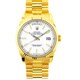 Pre-owned Rolex 18k Gold President Men's White Dial Watch