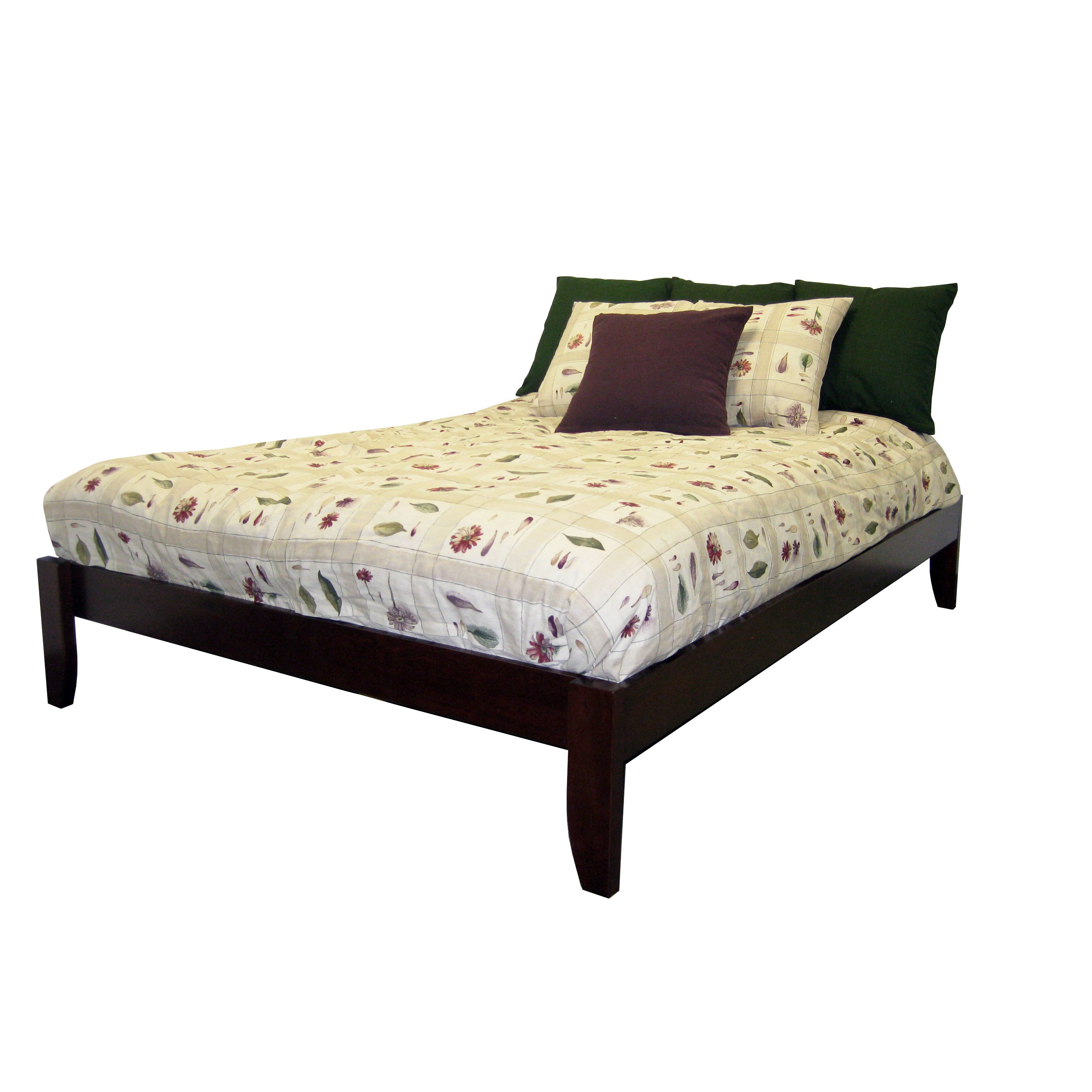 Scandinavia Queensize Solid Wood Tapered Leg Platform Bed Overstock