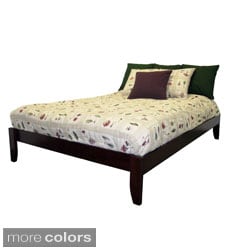 See Reviews Scandinavia Full-size Solid Wood Tapered Leg Platform Bed