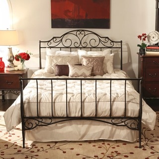 Low Price TRIBECCA HOME Camelia Graceful Scroll Bronze Iron Full-sized Sleigh Bed