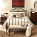ETHAN HOME Camelia Queen-Sized Scroll Metal Sleigh Bed