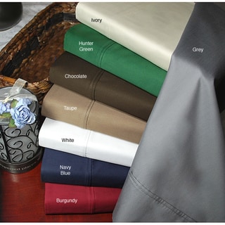 Egyptian Cotton 400 Thread Count Solid Pillowcase Set