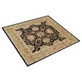 Hand-tufted Delhi Black Border New Zealand Wool Rug (8' x 10')