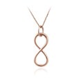 Mondevio Sterling Silver Infinity Necklace