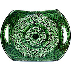 Low Price Ceramic 'Andalucia' Engraved Decorative Plate (Morocco)