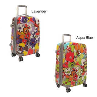 Olympia Blossom 21-inch Fashion Hardside Spinner Upright
