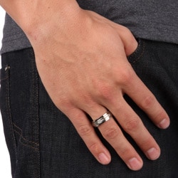 Titanium engagement rings with diamonds