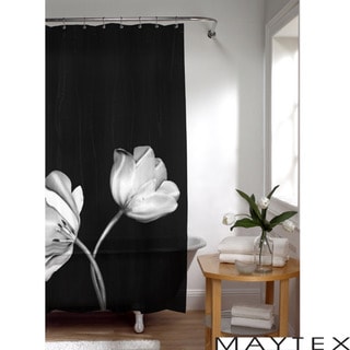 Maytex Tulip Photoreal Vinyl Shower Curtain