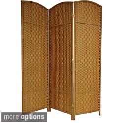 Special Prices Wood/Fiber Diamond Weave 6-foot Room Divider (China)