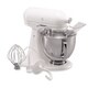 KitchenAid KSM150PSWW White on White 5-quart Artisan Tilt-Head Stand Mixer, Bonus Food Grinder or Rotor Slicer/Shredder Rebate