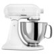 KitchenAid KSM150PSWW White on White 5-quart Artisan Tilt-Head Stand Mixer, Bonus Food Grinder or Rotor Slicer/Shredder Rebate