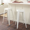 Tabouret 30-inch White Bar Stools (Set of 2)
