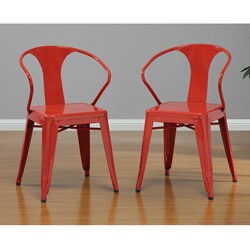 For sale Red Tabouret Stacking Chairs (Set of 4)