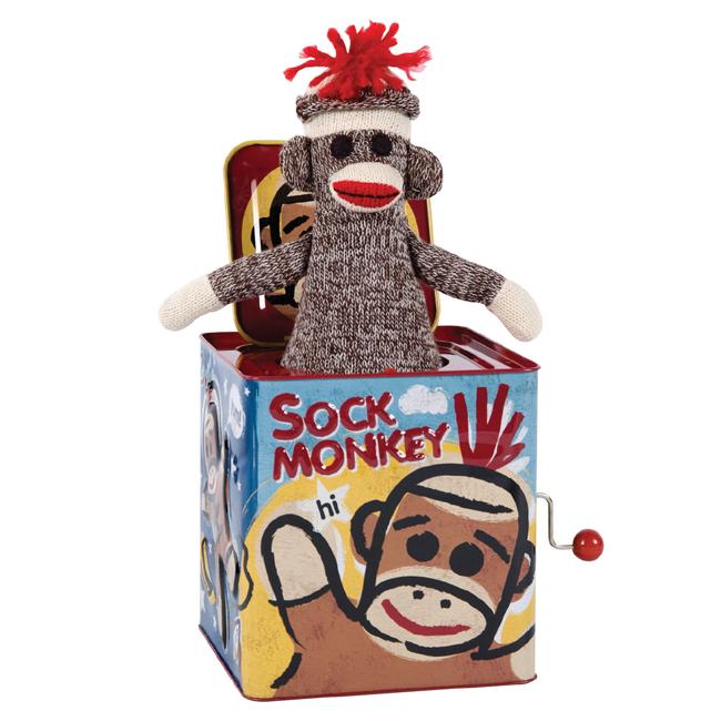 Sock Monkey Jack in the Box