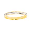 NEXTE Jewelry 14k Gold Overlay Men's Center Rail Band (3 mm)