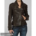 Collezione Italia Women's Asymmetrical Lambskin Jacket