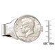 American Coin Treasures Genuine JFK Half Dollar White Metal Money Clip (As Is Item)