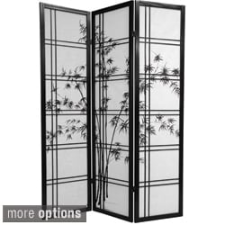 (^.^)/  Wooden Bamboo Tree Shoji Screen (China)