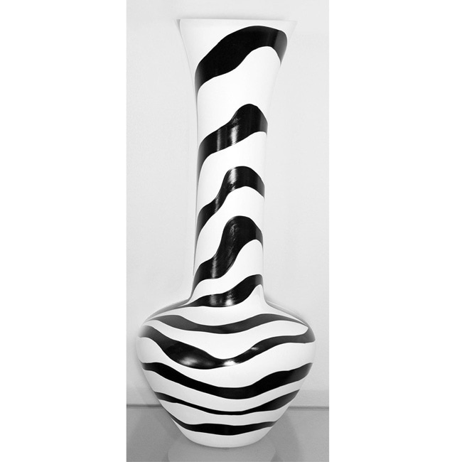ZebraPrint Glass Vase Overstock™ Shopping Great Deals on Vases