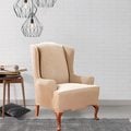 Sure Fit Stretch Stripe Wing Chair Slipcover