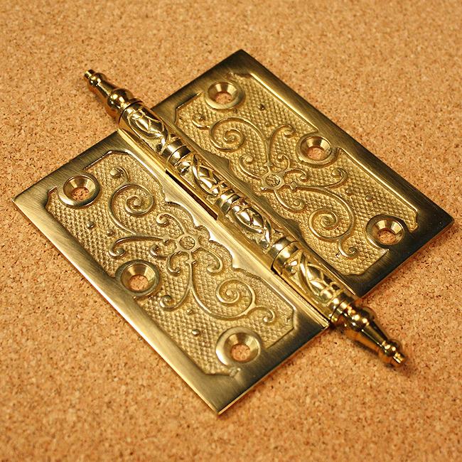 Brass Elegans Lafayette Collection Polished Brass 4-inch Door Hinges (Pack of 3)