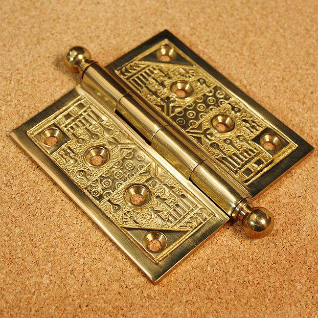 Windsor Collection Polished Brass 4-inch Door Hinges (Pack of 3)