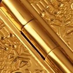 Windsor Collection Polished Brass 4-inch Door Hinges (Pack of 3)