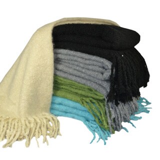 Cashmere Showroom Loop Boucle Mohair Throw