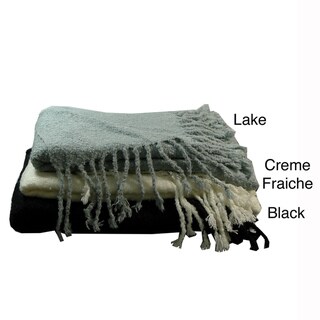 Cashmere Showroom Loop Boucle Mohair Throw