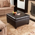 Christopher Knight Home Richmond Espresso Bonded Leather Storage Ottoman