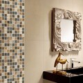 SomerTile 7.75x7.75-in Montage Tressor Dcor Ceramic Tile (Pack of 10)