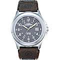 Timex Men's T40091 Expedition Metal Field Brown Nylon and Leather Strap Watch