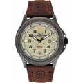Timex Men's T47012 Expedition Metal Field Leather Strap Watch