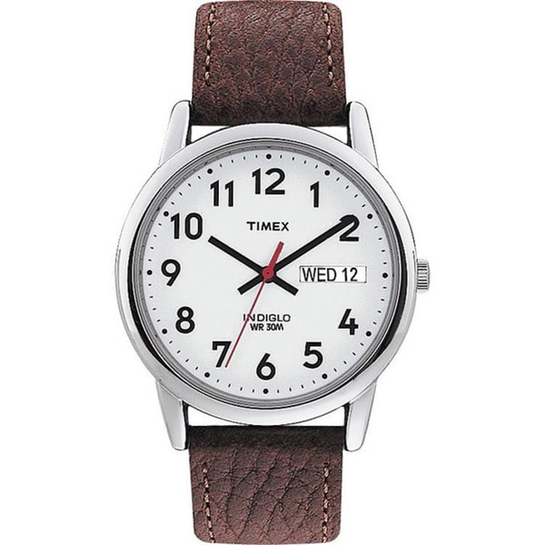 timex men's easy reader large dial watch