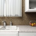 SomerTile 12x12-in Reflections Square 1-in Empire Glass Mosaic Tile Pack of 10