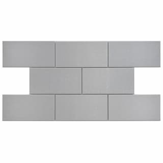 SomerTile 3x6-in Alloy Stainless Steel Over Porcelain Mosaic Tile (Case of 64)