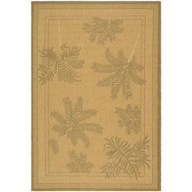 Safavieh Indoor/ Outdoor Natural/ Gold Rug (7'10' x 11') Overstock