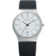 Skagen 'Steel' Men's 233XXLSLC Stainless Steel and Leather Watch