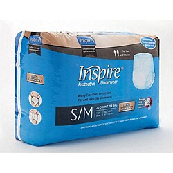 Inspire Extra Absorbency Small/ Medium Protective Underwear (Case of 80)-Image