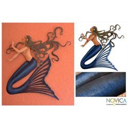 Buy Online Steel 'Mermaid Song' Wall Art (Mexico)